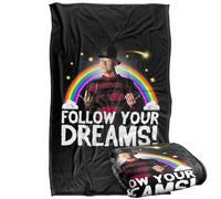 LOGOVISION Friday The 13th A Nightmare On Elm Street 1984 Follow Your Dreams Silky Touch Super Soft Throw Blanket 36"x58"