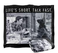 LOGOVISION Gilmore Girls Life'S Short. Talk Fast Luke And Lorelai Silky Touch Super Soft Throw Blanket 152 X 127 Cm