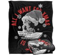 LOGOVISION Gremlins All I Want For Christmas Is Gizmo Silky Touch Super Soft Throw Blanket 152 X 127 Cm