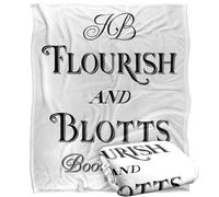 LOGOVISION Harry Potter Flourish and Blotts Silky Touch Super Soft Throw Blanket 50"x60"
