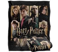 LOGOVISION Harry Potter Heroes Villains Squares Silky Touch Super Soft Throw Blanket 50"x60"