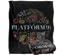LOGOVISION Harry Potter Platform 9 34 Silky Touch Super Soft Throw Blanket 50"x60"