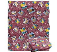 LOGOVISION Hey Arnold Yearbook Pattern Silky Touch Super Soft Throw Blanket 152 X 127 Cm