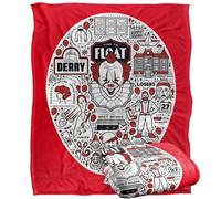 LOGOVISION It 2017 Pennywise Icon Balloon Silky Touch Super Soft Throw Blanket 152 X 127 Cm