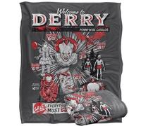 LOGOVISION IT Welcome to Derry Television Series Pennywise Catalogue Silky Touch Super Soft Throw Blanket 50"x60"