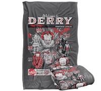 LOGOVISION IT Welcome to Derry Television Series Pennywise Catalogue Silky Touch Super Soft Throw Blanket 36"x58"