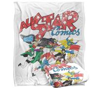 LOGOVISION Justice League All Star Comics Silky Touch Super Soft Throw Blanket 152 X 127 Cm