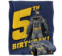 LOGOVISION Justice League Birthday Batman 5 Silky Touch Super Soft Throw Blanket 152 X 127 Cm