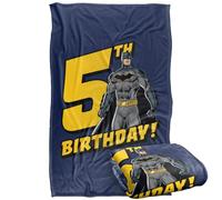 LOGOVISION Justice League Birthday Batman 5 Silky Touch Super Soft Throw Blanket 91 x 147 Cm