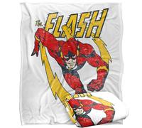 LOGOVISION Justice League Flash Lightning Trail Silky Touch Super Soft Throw Blanket 50"x60"