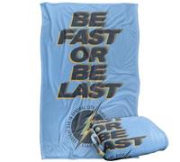 LOGOVISION Justice League Flash The Father's Day Be Fast Or Last Silky Touch Super Soft Throw Blanket 36"x58"