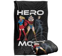 LOGOVISION Justice League Hero Mom Multi Silky Touch Super Soft Throw Blanket 36"x58"