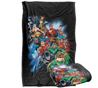 LOGOVISION Justice League Heroes Unite Silky Touch Super Soft Throw Blanket 36"x58"