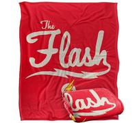 LOGOVISION Justice League Logo Old School Flash Silky Touch Super Soft Throw Blanket 50"x60"