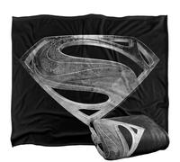 LOGOVISION Justice League Movie Superman Symbol Black Suit Silky Touch Super Soft Throw Blanket 152 X 127 Cm
