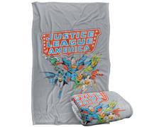 LOGOVISION Justice League Of America Line Up Silky Touch Super Soft Throw Blanket 91 x 147 Cm