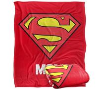 LOGOVISION Justice League Superman Super Mom Mother's Day Silky Touch Super Soft Throw Blanket 50"x60"