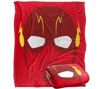LOGOVISION Justice League The Flash Mask Silky Touch Super Soft Throw Blanket 152 X 127 Cm