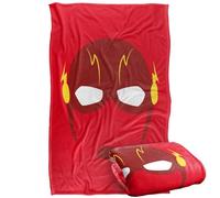 LOGOVISION Justice League The Flash Mask Silky Touch Super Soft Throw Blanket 91 x 147 Cm