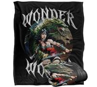 LOGOVISION Justice League Wonder Woman Dragon Cover Silky Touch Super Soft Throw Blanket 152 X 127 Cm