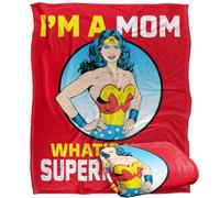 LOGOVISION Justice League Wonder Woman Mother's Day What Your Superpower Silky Touch Super Soft Throw Blanket 50"x60"