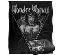 LOGOVISION Justice League Wonder Woman Vintage Metal Silky Touch Super Soft Throw Blanket 152 X 127 Cm