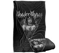 LOGOVISION Justice League Wonder Woman Vintage Metal Silky Touch Super Soft Throw Blanket 91 x 147 Cm