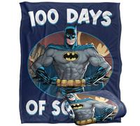 LOGOVISION Kids Batman 100 Days of School Silky Touch Super Soft Throw Blanket 50"x60"