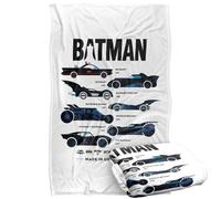 LOGOVISION Kids Batman 85th Mashups Silhouette Batmobiles Silky Touch Super Soft Throw Blanket 36"x58"