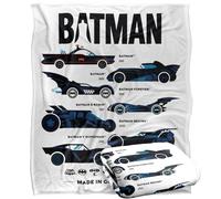 LOGOVISION Kids Batman 85th Mashups Silhouette Batmobiles Silky Touch Super Soft Throw Blanket 50"x60"