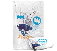 LOGOVISION Kids Batman Chibi Kanji Swing Silky Touch Super Soft Throw Blanket 36"x58"
