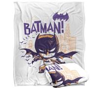 LOGOVISION Kids Batman Chibi Skyline Silky Touch Super Soft Throw Blanket 50"x60"