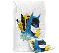 LOGOVISION Kids Batman Pow Portrait Silky Touch Super Soft Throw Blanket 36"x58"