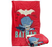LOGOVISION Kids DC Originals Super Friends Batman Leaping Silky Touch Super Soft Throw Blanket 36"x58"