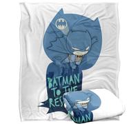 LOGOVISION Kids DC Originals Super Friends Batman Swinging Silhouette Silky Touch Super Soft Throw Blanket 50"x60"