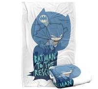 LOGOVISION Kids DC Originals Super Friends Batman Swinging Silhouette Silky Touch Super Soft Throw Blanket 36"x58"