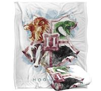 LOGOVISION Kids Harry Potter Hogwarts Crest Watercolor Silky Touch Super Soft Throw Blanket 50"x60"