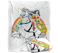 LOGOVISION Kids Justice League Wonder Woman Strong Warrior Silky Touch Super Soft Throw Blanket 50"x60"