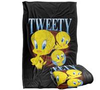 LOGOVISION Kids Looney Tunes Bootleg Tweety Silky Touch Super Soft Throw Blanket 36"x58"