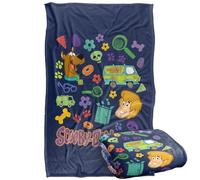 LOGOVISION Kids Scooby Doo Flower Icons Silky Touch Super Soft Throw Blanket 36"x58"