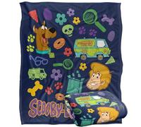 LOGOVISION Kids Scooby Doo Flower Icons Silky Touch Super Soft Throw Blanket 50"x60"