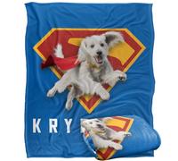 LOGOVISION Kids Superman 2025 Krypto Shield Silky Touch Super Soft Throw Blanket 50"x60"