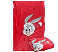 LOGOVISION Looney Tunes Bugs Bunny Santa Hat Silky Touch Super Soft Throw Blanket 91 x 147 Cm