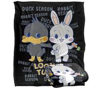 LOGOVISION Looney Tunes Gokko Duck And Rabbit Season Silky Touch Super Soft Throw Blanket 152 X 127 Cm