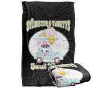 LOGOVISION Looney Tunes Gokko Slyvester And Tweety'S Sweet Treats Silky Touch Super Soft Throw Blanket 91 x 147 Cm