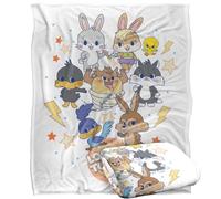 LOGOVISION Looney Tunes Gokko The Gangs All Here Silky Touch Super Soft Throw Blanket 152 X 127 Cm