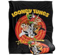 LOGOVISION Looney Tunes Group That'S All Folks Silky Touch Super Soft Throw Blanket 152 X 127 Cm