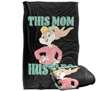 LOGOVISION Looney Tunes Mother'S Day This Mom Hustles Lola Silky Touch Super Soft Throw Blanket 91 x 147 Cm