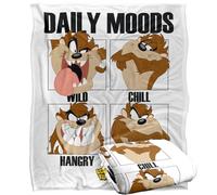 LOGOVISION Looney Tunes Taz Daily Moods Silky Touch Super Soft Throw Blanket 152 X 127 Cm