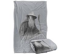 LOGOVISION Lord of The Rings Fellowship Gandalf Ian Mc Kellen Grey Silky Touch Super Soft Throw Blanket 36"x58"
